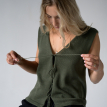 Sasienama kokvilnas veste
