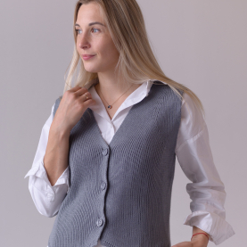 Merino veste ar pogām