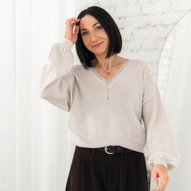 Reversible merino sweater