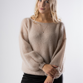 Mohair sweater boat-neck