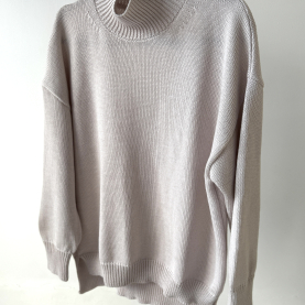 Merino vilnas džemperis ar augsto apkakli