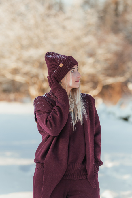 Cepure - bīnijs ar dubulto atloku