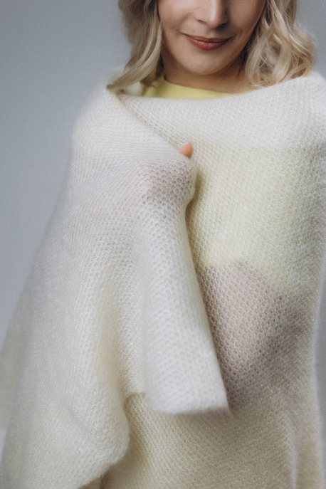 Mohēras/zīda lielais lakats