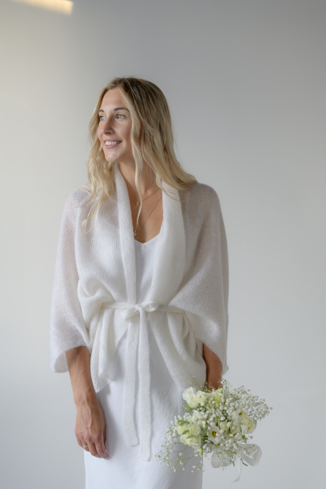 Mohair silk cardigan